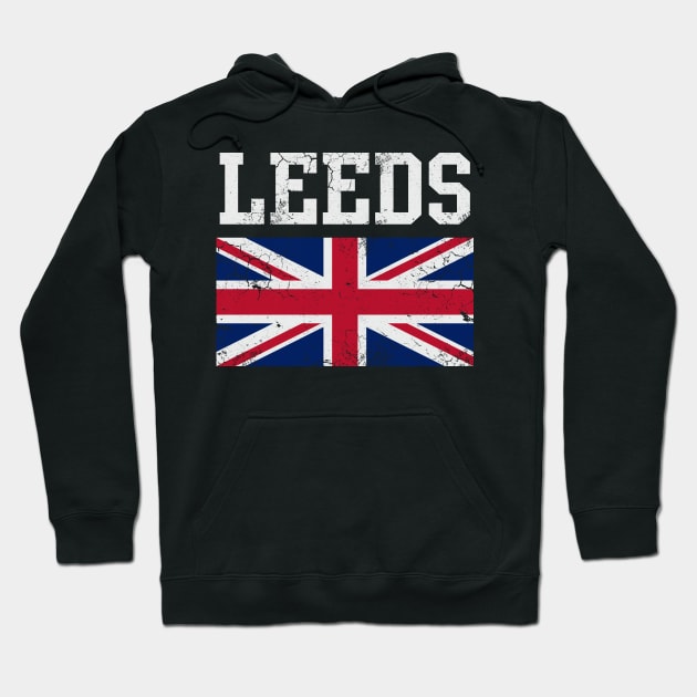 Leeds United Kingdom Union Jack England Hoodie by E